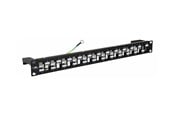 Lisätarvikkeet - Lanview by Logon blank keystone patch panel - 1U - 10" - unequipped - LKS675BL