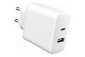 Puhelin - Adapterit & Laturit - eSTUFF INFINITE power adapter - 100% recycled plastic EU plug - USB Type A 24 pin USB-C - 32 Watt - ES637031