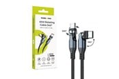 USB kaapelit - Mobile Origin Rotating Cable 540° USB-C to USB-C - 1m - MO-240WRC-CB12