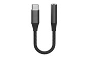 USB kaapelit - X2O Longlife USB-C Audio Adapter USB-C/3.5mm 0.1m - Black - 20241227-02