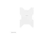Seinäkiinnitys, AV-kiinnikkeet & AV-kalusteet - Neomounts WL85-515WH16 mounting kit - for flat panel - rotatable - white - Max 50 kg - recommended for 75" - WL85-515WH16