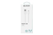USB kaapelit - eSTUFF - USB cable - Micro-USB Type A to USB - 1 m - ES603007