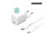 Puhelin - Adapterit & Laturit - eSTUFF INFINITE power adapter - EU plug USB-C to ligtning cable 1.5 m - 24 pin USB-C - 20 Watt - ES637500