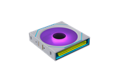Kotelotuuletin - Lian Li UNI FAN SLINF FLEX 120 Reversed - Kotelotuuletin - 120mm - Valkoinen RGB LED valolla - 31 dBA - 12RSLIN1F1W