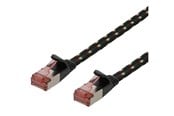 Verkkokaapelit - Deltaco patch cable - 1.5 m - black - Musta - 1m - UFTP-2312