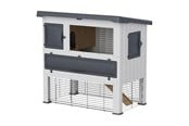 Kanit & Jyrsijät - Ferplast Grand Lodge 120 Rabbit Hutch Grey - 8010690139777