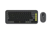 Näppäimistöt - Logitech POP Icon Combo - Näppäimistö ja Hiirisetti - Sveitsi - Harmaa - 920-013275