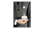 Konferenssi & Esitys - DURABLE badge reel - silver (pack of 10) - 822523