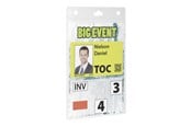 Konferenssi & Esitys - DURABLE name badge holder - for A6 - transparent (pack of 20) - 852619