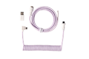 Näppäimistöt - Keychron Kierretty Aviator-kaapeli kulmaliittimellä USB 8K (Light Purple) - Näppäimistökaapeli - Violetti - Cab-45