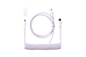Näppäimistöt - Keychron Kierretty Aviator-kaapeli suoralla USB-liittimellä (Light Purple) - Näppäimistökaapeli - Violetti - Cab-34