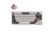 Näppäimistöt - Keychron Q1 Ultra 75% 8K Wireless Tri-Mode - Pelinäppäimistö - Englanti (US) - Valkoinen - Q1U-P1
