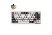 Näppäimistöt - Keychron Q1 Ultra 75% 8K Wireless Tri-Mode - Pelinäppäimistö - Englanti (US) - Valkoinen - Q1U-P3