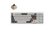 Näppäimistöt - Keychron Q5 Ultra 8K - Wireless Mechanical Keyboar - Pelinäppäimistö - ANSI - Valkoinen - Q5U-P3