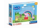 Palapelit - Clementoni Peppa Pig puzzle 12 cubes Palikka - 41195
