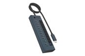 USB hub - ICY BOX IB-HUB1450-C31 - hub - 10 ports USB hub - 10 porttia - Sininen - IB-HUB1450-C31