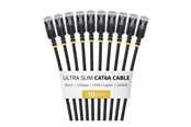 Verkkokaapelit - StarTech.com Startech patch cable - 30 cm - black - Musta - 6ASTP34BKS30CM10PK