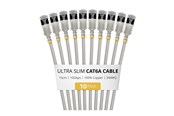 Verkkokaapelit - StarTech.com Startech patch cable - 15 cm - grey - Harmaa - 6ASTP34GRS15CM10PK