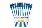 Verkkokaapelit - StarTech.com Startech patch cable - 30 cm - blue - Sininen - 6ASTP34BLS30CM10PK