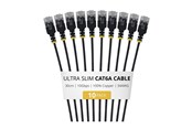 Verkkokaapelit - StarTech.com Startech patch cable - 30 cm - black - Musta - 6AUTP34BKS30CM10PK