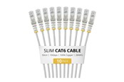 Verkkokaapelit - StarTech.com Startech patch cable - 50 cm - grey - Harmaa - N6PAT50CMGRS10PK