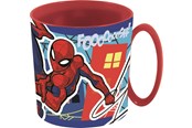 Lisätarvikkeet kouluun - Marvel SPIDERMAN 350 ml punainen mikroaaltouunin kestävä muki - 088801901-83504