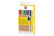 Lisätarvikkeet kouluun - LEGO 12-pack värikynät Brick Topper -päällä - 4003053-53706