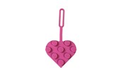 Lisätarvikkeet kouluun - LEGO ICONIC Luggage tag Brick Heart Pink - 4006151-53692