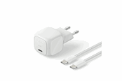 Puhelin - Adapterit & Laturit - Belkin BoostCharge 30W USB PD Wall Charger w/ PPS (Incl. 2m USB-C - USB-C Cable) - Silver - WCA008kq2MSL-B6