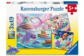 Palapelit - Ravensburger Karkkimaailma 3x49p - 12004260