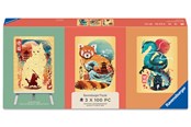 Palapelit - Ravensburger Ukiyo-E Cat Warrior, Red Panda & Drag 3x100-palainen - 12002048