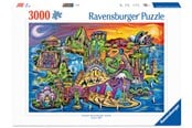 Palapelit - Ravensburger Nähtävyyksien saari 3000p - 12001825