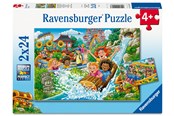 Palapelit - Ravensburger Huvipuisto 2x24p - 12004258