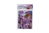 Lisätarvikkeet kouluun - Frozen Writing set - with spiral pad A5 w/60 ruled sheets (soft cover for A5 spiral pad 350gsm) multi-colour pen stickers sheet pencil eraser small note pad w/40 sheets - 119406128