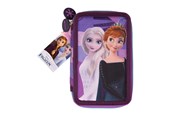 Lisätarvikkeet kouluun - Frozen Filled double decker pencil case 300D rich nylon 19.5 x 12.5 x 4 cm. - 119408516