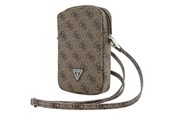 Puhelin - Muut lisävarusteet - GUESS Zip 4G Triangle bag - brown - 3666339210748