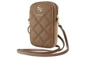 Puhelin - Muut lisävarusteet - GUESS Zip Quilted 4G bag - brown - 3666339210717