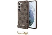 Puhelin - Kannet ja kotelot - GUESS 4G Charms Collection case for Samsung Galaxy A35 - brown - GUHCSA35GF4GBR