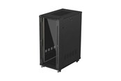 Räkit - Rack - Lanberg FF01 series - rack - 600 x 1000 flat pack with glass door - 27U - FF01-6027-12B