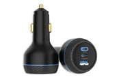 Puhelin - Adapterit & Laturit - Insmat car power adapter - 100 + 30 W - USB 2 x USB-C - 130 watt - 520-9130