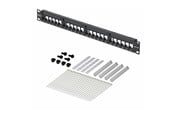 Lisätarvikkeet - StarTech.com Startech blank keystone patch panel - 1U - 19" - for RJ45 - TAA Compliant - C6PANELUTP241U