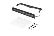 Lisätarvikkeet - StarTech.com Startech feed through patch panel - 1U - 19" - with cable management bar inline couplers - TAA Compliant - C6APANELSTP241UFT