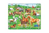 Palapelit - Larsen Puzzles Palapeli Kauniit hevoset - 33-palainen, Maxi (36,5x28 2D Palapelit - FH50