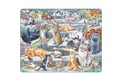 Palapelit - Larsen Puzzles Palapeli Suloiset kissat - 45-palainen, Maxi (36,5x28,5 2D Palapelit - FH51