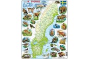 Palapelit - Larsen Puzzles Palapeli Ruotsi fyysinen eläimillä - 71-palainen, Max 2D Palapelit - K6