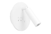 Valaisimet - EGLO FANZAROTTA SPOT PYÖREÄ Ø:145 HIMM.+ USB-C VALKOINEN - 902164