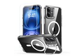 Puhelin - Kannet ja kotelot - ESR Classic Hybrid Kickstand Halolock MagSafe Case Set + Tempered Glass for iPhone 16 PLUS - Clear - 4894240243664