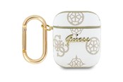 Puhelin - Muut lisävarusteet - GUESS GUA2PG4GPH AirPods 1/2 cover white/white 4G Hook - 3666339310622