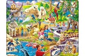 Palapelit - Larsen Puzzles Palapeli Eläintarha - 48-palainen, Maxi (36.5x 2D Palapelit - US30