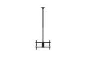 Seinäkiinnitys, AV-kiinnikkeet & AV-kalusteet - Deltaco ARM-0404-B Office Telescopic ceiling mount 1090-1690mm 2x 37-86" 45 kg - Max 50 kg - recommended for 86" - ARM-0404-B